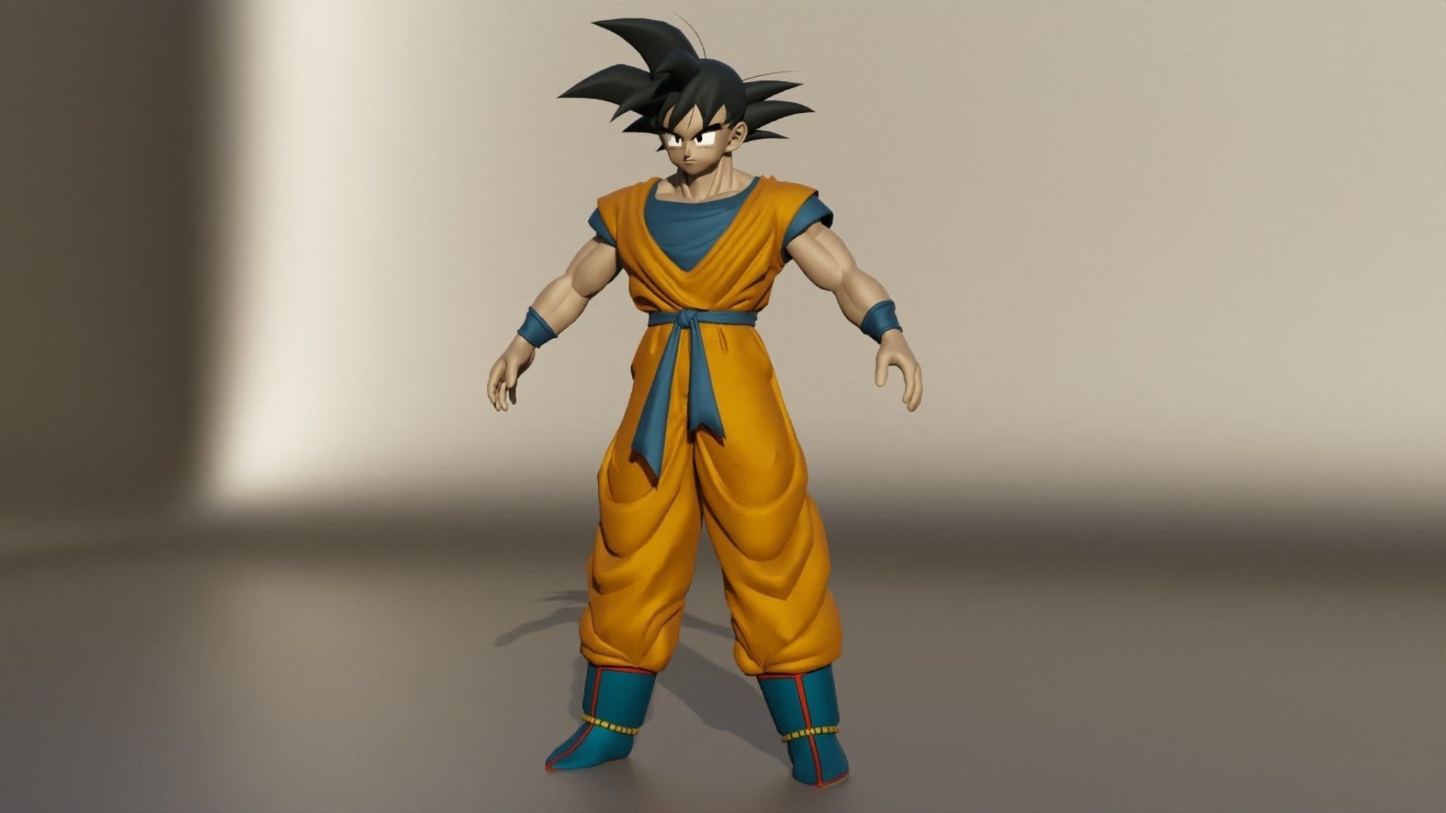 Goku 3D Model Free Download / Normal Form – Free Rigged 3D Models ...